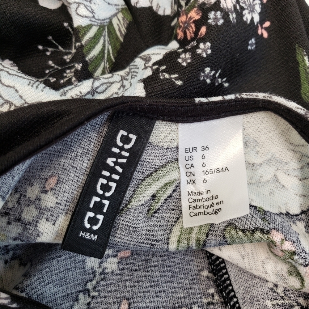 Divided Womens Floral Skater Dress Size 6 - Picture 4 of 5